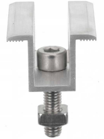 Morsetto centrale in alluminio 6063 T6